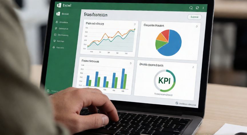 como tabular en excel y graficar, Dashboard de Excel con múltiples gráficos: líneas, torta, columnas e indicador KPI