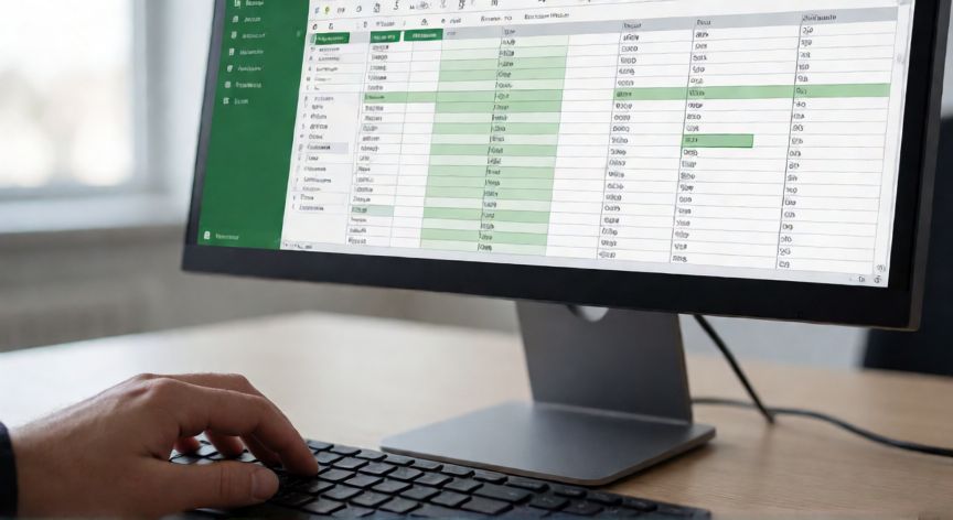 como unir en excel celdas, Persona uniendo celdas en Excel usando el botón Unir y centrar de la cinta de opciones