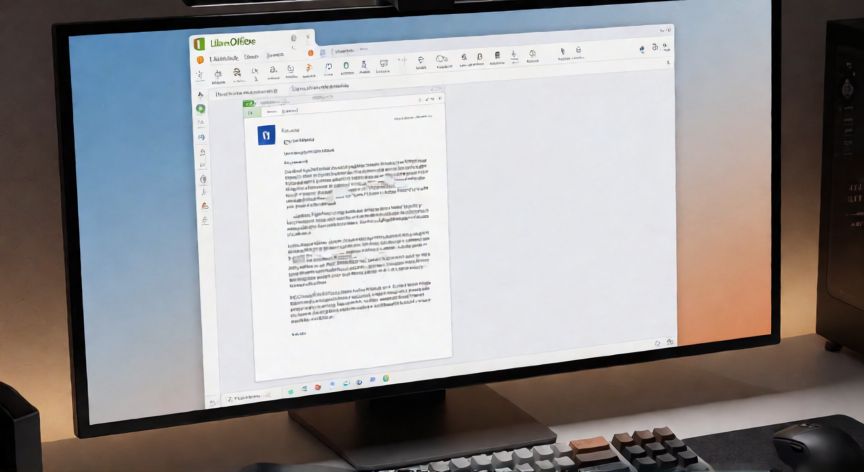 como usar word gratis, Pantalla con LibreOffice Writer abierto como alternativa gratuita a Word