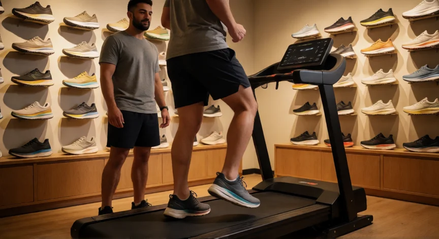 consejos para comprar zapatillas running, Probando zapatillas de running en una tienda especializada
