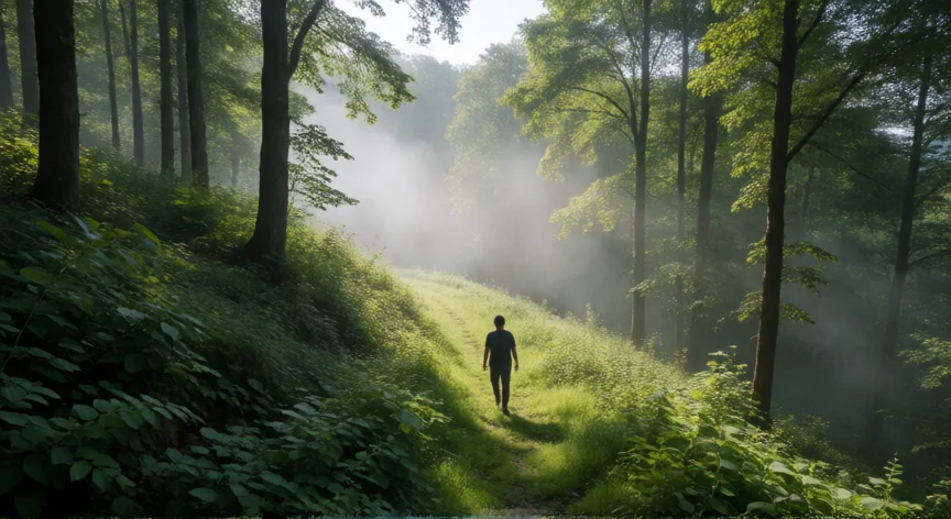 consejos para reducir el cortisol, Caminata por un sendero boscoso como herramienta natural para reducir el estrés