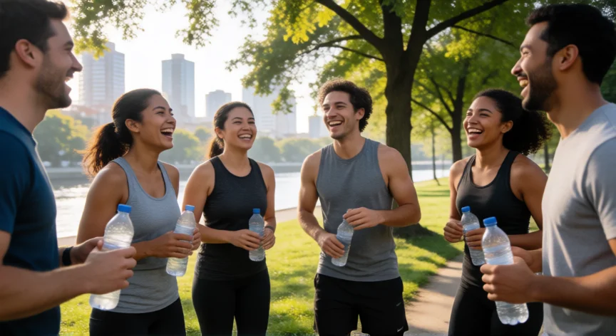 consejos para tener novia, Grupo de amigos en una actividad deportiva al aire libre ampliando su círculo social