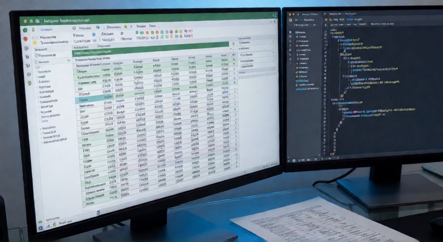 convertir en excel una imagen, Estación de trabajo con Excel y script Python para convertir imágenes a hoja de cálculo