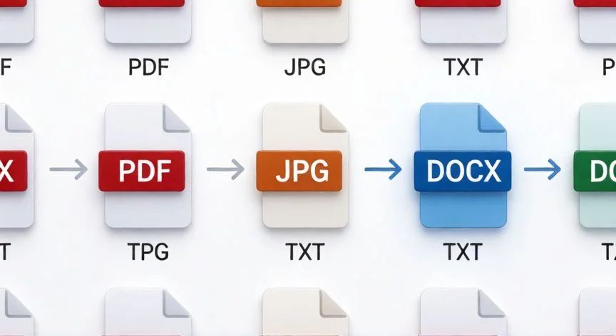 convertir en word gratis, Interfaz mostrando la conversión de varios formatos hacia DOCX