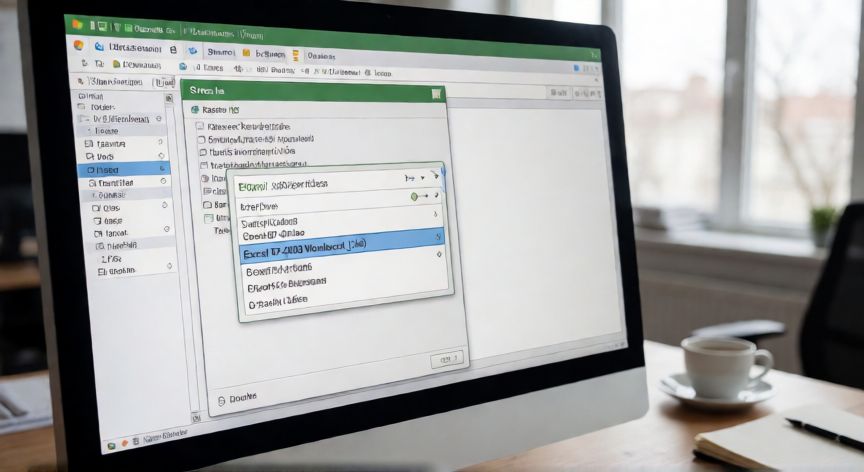 convertir excel en xls, Ventana de Guardar como de Excel seleccionando el formato .xls