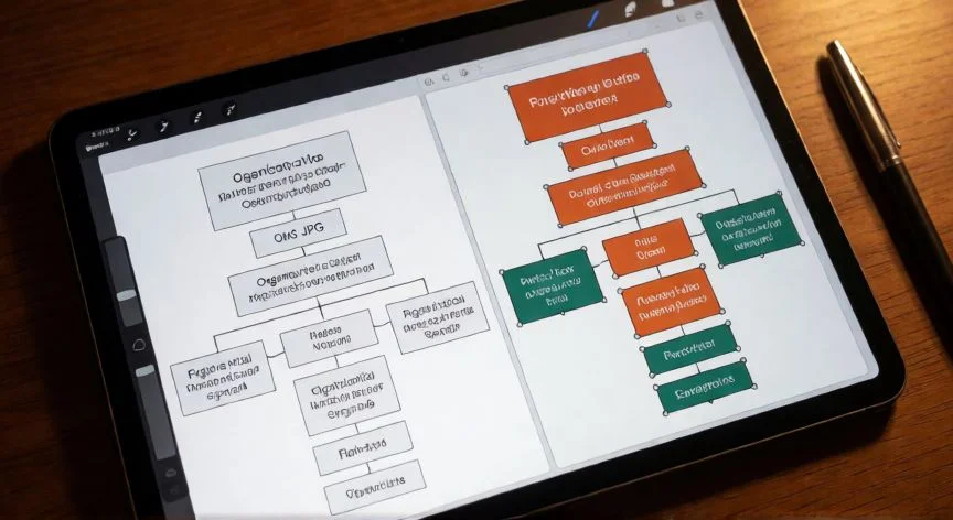 convertir jpg en powerpoint editable, Comparación entre una imagen JPG plana y su versión recreada como formas editables en PowerPoint