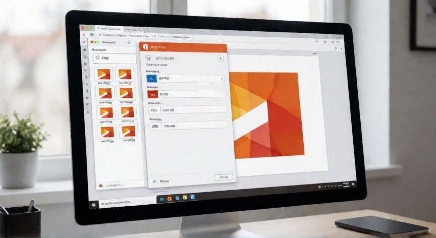 Diálogo de exportación de LibreOffice Impress mostrando la conversión de PPT a JPG