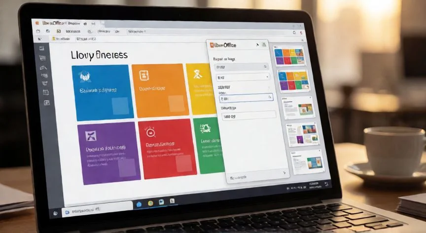 LibreOffice Impress exportando diapositivas de PowerPoint a JPG en resolución 300 DPI