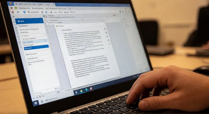 convertir word en odf, Interfaz de LibreOffice Writer guardando un documento en formato ODF