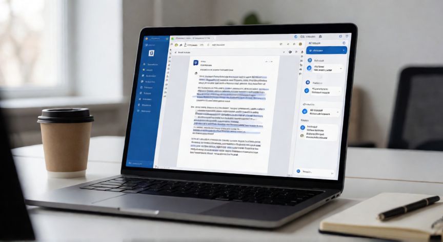 copilot en word 365, Pantalla de Word 365 con el panel lateral de Copilot visible generando texto en un documento