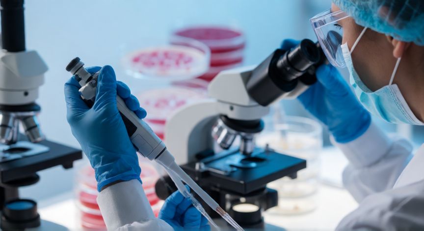 covid 19 a zoonotic disease, Científico analizando muestras de coronavirus en un laboratorio de investigación