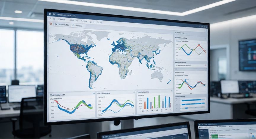 covid 19 base de datos, Pantalla de ordenador mostrando base de datos epidemiológica global