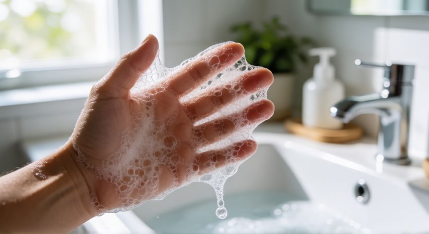covid 19 formas de transmisión, Lavado de manos con jabón como medida de prevención del contagio
