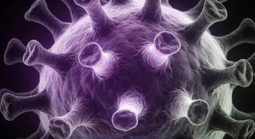 covid 19 otro nombre, Imagen microscópica realista del virus SARS-CoV-2 con sus espicas visibles