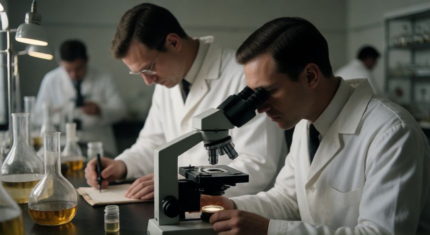 covid 19 porque se llama asi, Científicos en un laboratorio trabajando para identificar el virus a finales de 2019