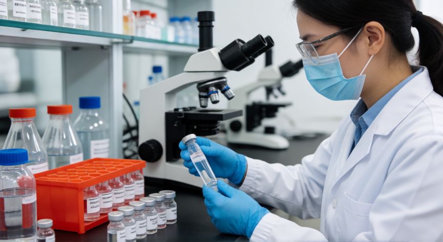 covid 19 tratamiento farmacologico, Investigación de nuevos tratamientos farmacológicos para el COVID-19 en un laboratorio