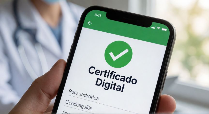 covid 19 vacuna certificado, Smartphone mostrando un certificado digital COVID-19 con marca de verificación verde