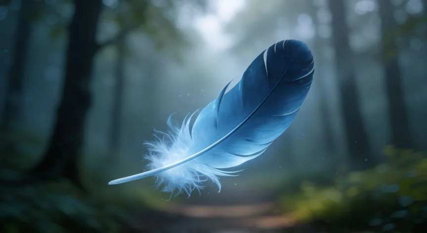 cual es el mejor regalo inicial elden ring, Pluma de Colibrí brillante flotando en un bosque neblinoso