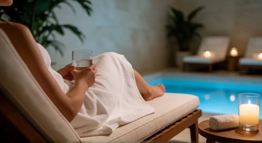 cual es el mejor regalo para un fisioterapeuta, Persona disfrutando de una experiencia de spa de lujo y relajación