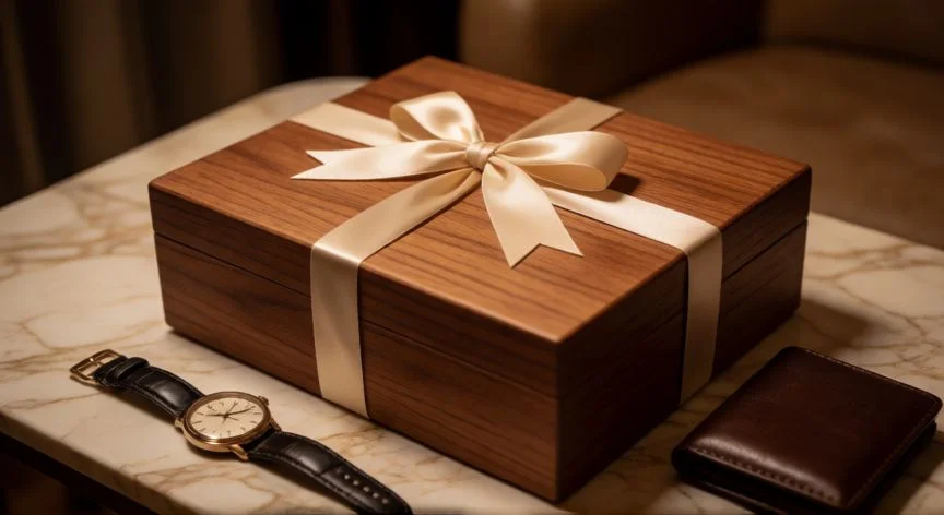 Regalos clásicos para hombre: cachemira, reloj de campo, mocasín y colonia