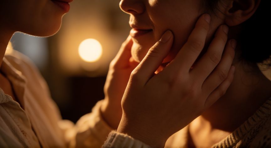 cuando ahorrarme un beso para ir a abrazarte, Manos abrazando con ternura en una escena romántica e íntima