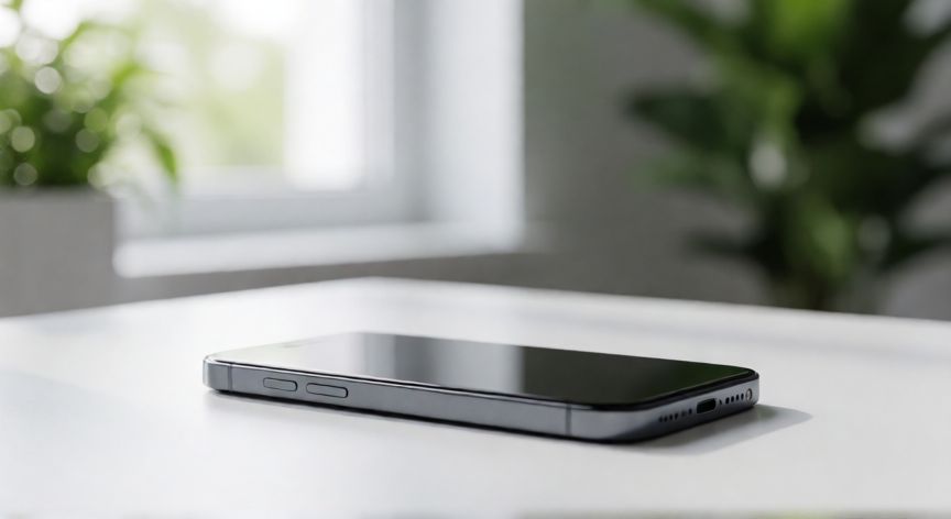 cuando iphone 17, Smartphone moderno sobre escritorio minimalista esperando su lanzamiento