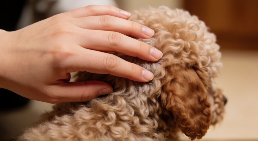 cuidados cachorro caniche, Cepillado del pelaje de un cachorro caniche