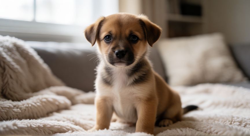 cuidados com cachorro filhote 2 meses, Filhote de cachorro de dois meses fofo e curioso