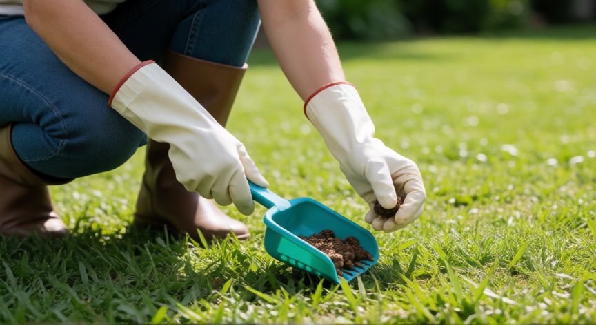 cuidados giardia cachorro, Higiene y recolección de heces para prevenir la giardia