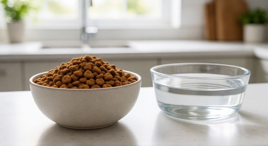cuidados mascota esterilizada, Bowl de alimento de alta calidad para mascota esterilizada