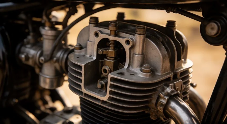 diferencia entre 2t y 4t moto, Comparación técnica de mecanismos internos entre motor de dos y cuatro tiempos en una moto