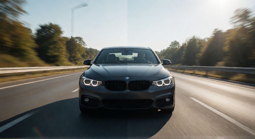 diferencia entre 30 fps y 60 fps, Comparativa visual de nitidez entre 30 FPS y 60 FPS en un coche