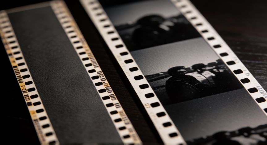 diferencia entre 35mm y 70mm, Comparación física entre tiras de película de cine de 35mm y 70mm