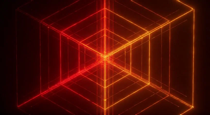 diferencia entre 3d y 4d, Proyección geométrica de un tetracubo o hipercubo en cuatro dimensiones