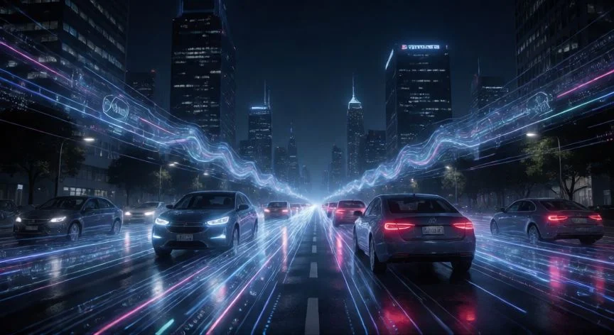 diferencia entre 3g y 5g, Ciudad inteligente conectada mediante tecnología 5G de baja latencia