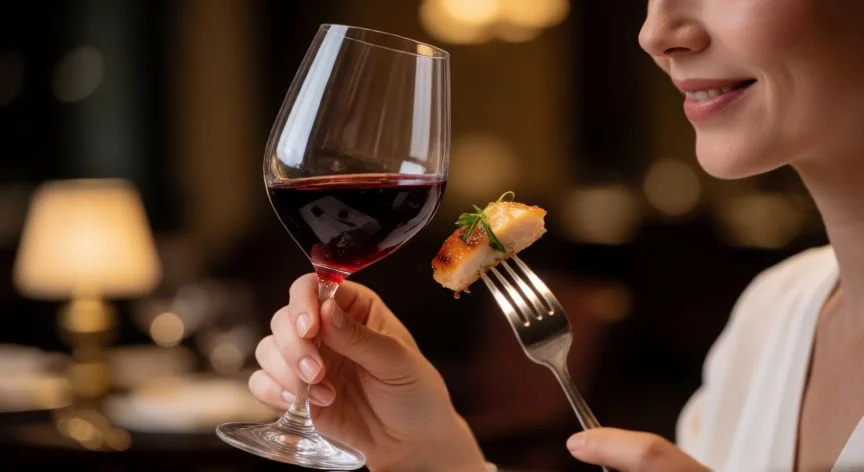 diferencia entre comer y saborear rae, Gourmet saboreando una comida exquisita