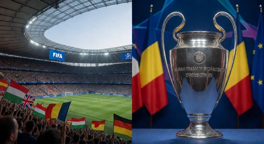 diferencia entre fifa y uefa, Comparación visual entre el alcance global de la FIFA y el alcance europeo de la UEFA