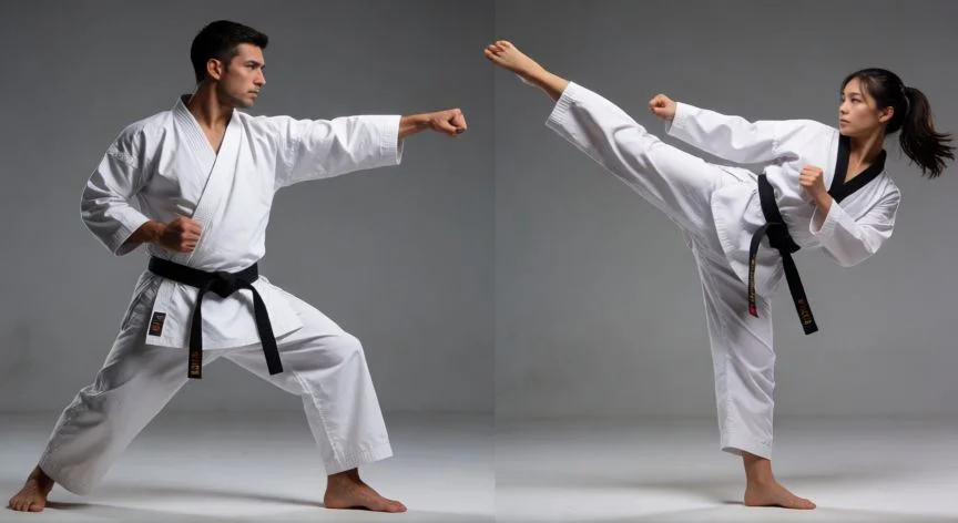 Karate vs Taekwondo: Guía Comparativa Completa