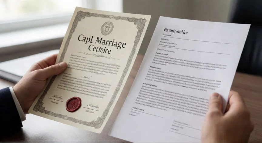 Pareja de hecho y matrimonio: qué cambia realmente en tu vida