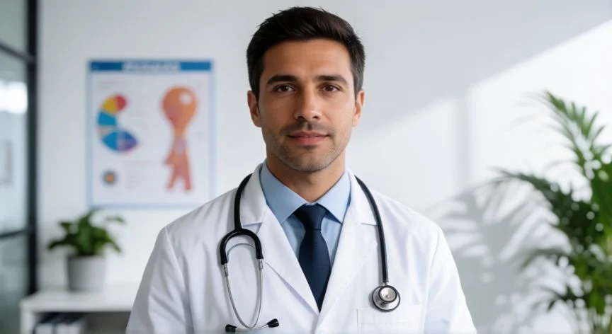diferencia entre psicologo y psiquiatra, Psiquiatra médico en su consultorio