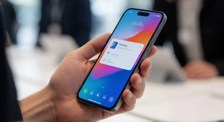 diferencia entre xiaomi y redmi, Mano sosteniendo un smartphone mostrando la interfaz de usuario y diseño ergonómico