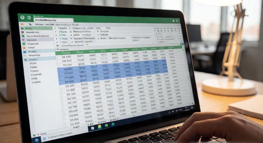 en excel 2016 el cuadro de nombres, Ejemplo de un rango nombrado como VentasMensuales visible en el cuadro de nombres de Excel 2016