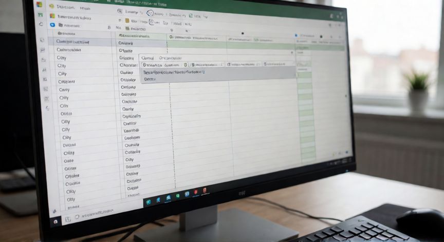 en excel autocompletar, Pantalla de Excel mostrando la sugerencia de autocompletar en gris al escribir las primeras letras de una celda