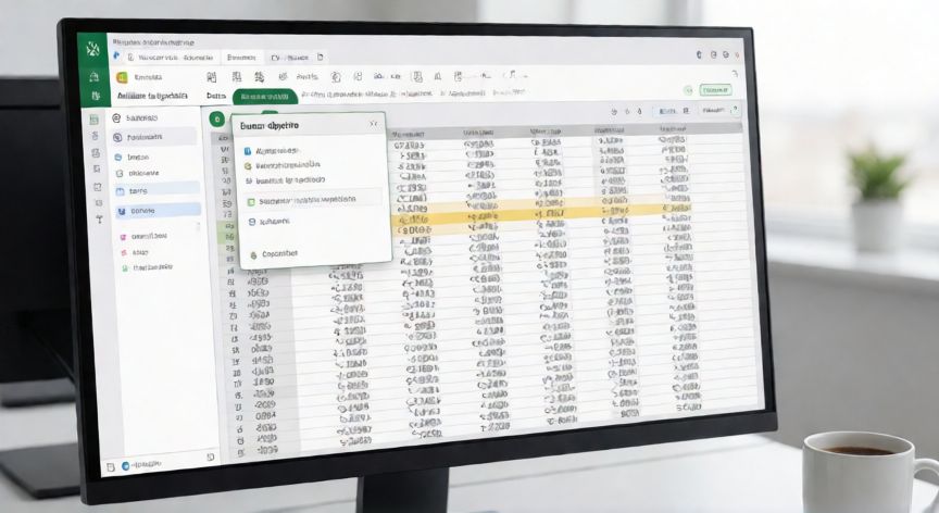 Ventana de Buscar Objetivo abierta en Excel sobre una hoja de cálculo con fórmula