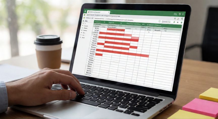 en excel como ver duplicados, Hojas de cálculo en Excel con celdas duplicadas resaltadas en rojo mediante formato condicional