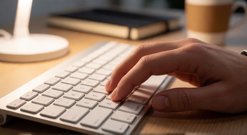 en excel control x, Manos presionando las teclas Ctrl y X simultáneamente en un teclado de ordenador