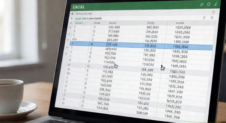 en excel dentro de un libro de trabajo ¿qué función tiene la tecla tab, Tabla estructurada en Excel con fila nueva añadida automáticamente tras usar Tab