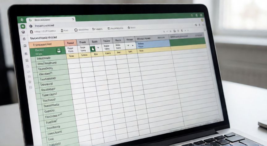 Pantalla de Excel mostrando una tabla dinámica con el filtro desplegado en la etiqueta de fila