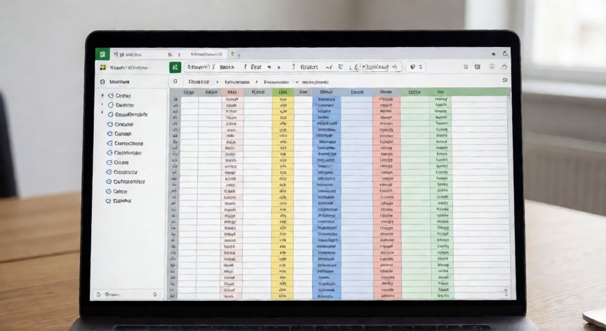 Pantalla de Excel mostrando la función INDICE y una tabla de contenidos con hipervínculos