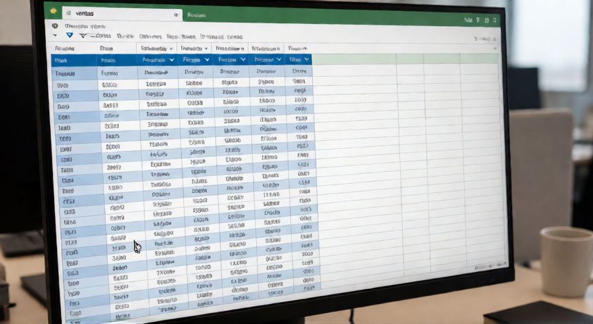 en excel la diferencia entre una tabla y un rango es que, Pantalla de Excel mostrando una tabla estructurada a la izquierda y un rango plano a la derecha